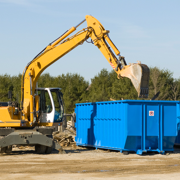 can i choose the location where the residential dumpster will be placed in French Gulch CA